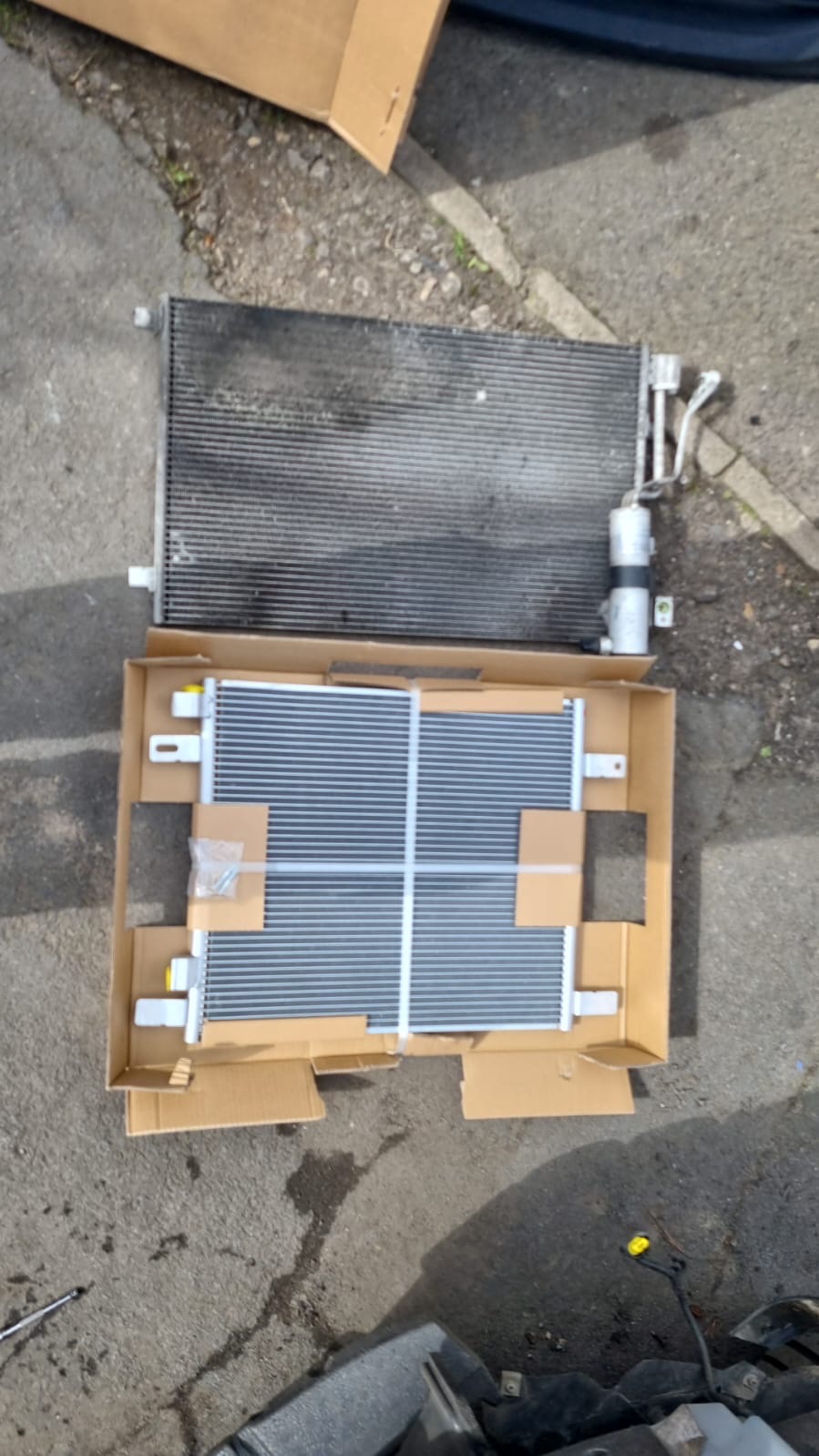 Real condenser fitting job 2